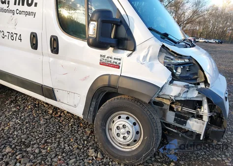 2019 Ram Promaster 2500 High Roof 136 Wb z USA, uszkodzony, nr VIN 3C6TRVCG9KE534012